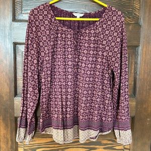 Lucky Brand Boho style blouse